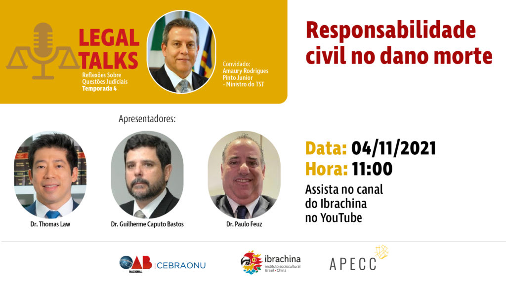 “Responsabilidade civil no dano morte” é o tema do novo episódio do Legal Talks