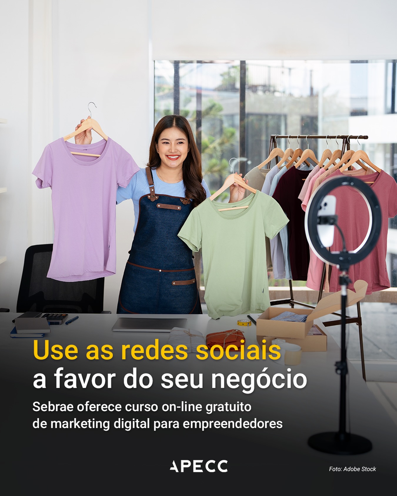 Quer aprender a usar as redes sociais para divulgar seu negócio e vender mais?

O Sebrae oferece o curso online Marketing Digital e Redes Sociais, pensado para MEIs, pequenos empreendedores e quem quer começar um negócio.

Em 7 horas de conteúdo, você aprende de forma simples como usar as redes para atrair clientes, criar posts que chamam atenção, fazer anúncios e entender melhor o público do seu negócio.

Uma boa oportunidade para quem quer divulgar melhor o negócio na internet e alcançar mais clientes.

👉 Compartilhe com quem tem um negócio e quer crescer nas redes sociais.