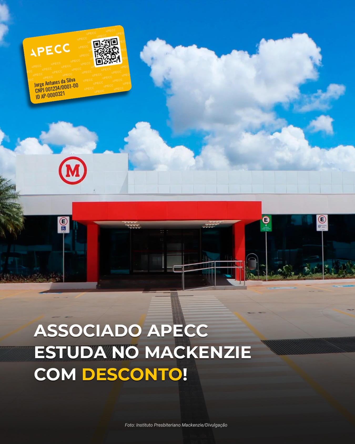 Comece o ano estudando em uma das melhores universidades do país!

O Mackenzie oferece descontos de 10% em seus cursos de pós graduação (presencial e EAD) e extensão para associados APECC.

É a oportunidade de aprimorar seus conhecimentos em uma universidade de ponta!

Acesse nosso site para mais informações.

#APECC #beneficio #mackenzie #ead #posgraduação