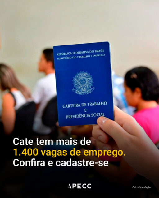 Tem vaga de emprego aberta em São Paulo 👀

O Cate - Centro de Apoio ao Trabalho e Empreendedorismo está com mais de 1.400 oportunidades em várias áreas, como comércio e serviços.

Os salários podem chegar a R$ 4.720, dependendo da vaga.

Pra participar é simples:
👉 faça seu cadastro no Portal Cate
ou
👉 vá até uma unidade com RG, CPF e carteira de trabalho (física ou digital)

Muitas vagas são na região central.
E em alguns casos, não precisa ter experiência, só ensino médio completo.

📍 Atendimento presencial:
Av. Rio Branco, 252 – Campos Elíseos
Rua Quinze de Novembro, 268 – Descomplica SP

📲 Compartilhe com quem está procurando emprego!
#cate #emprego #apecc #centrosp