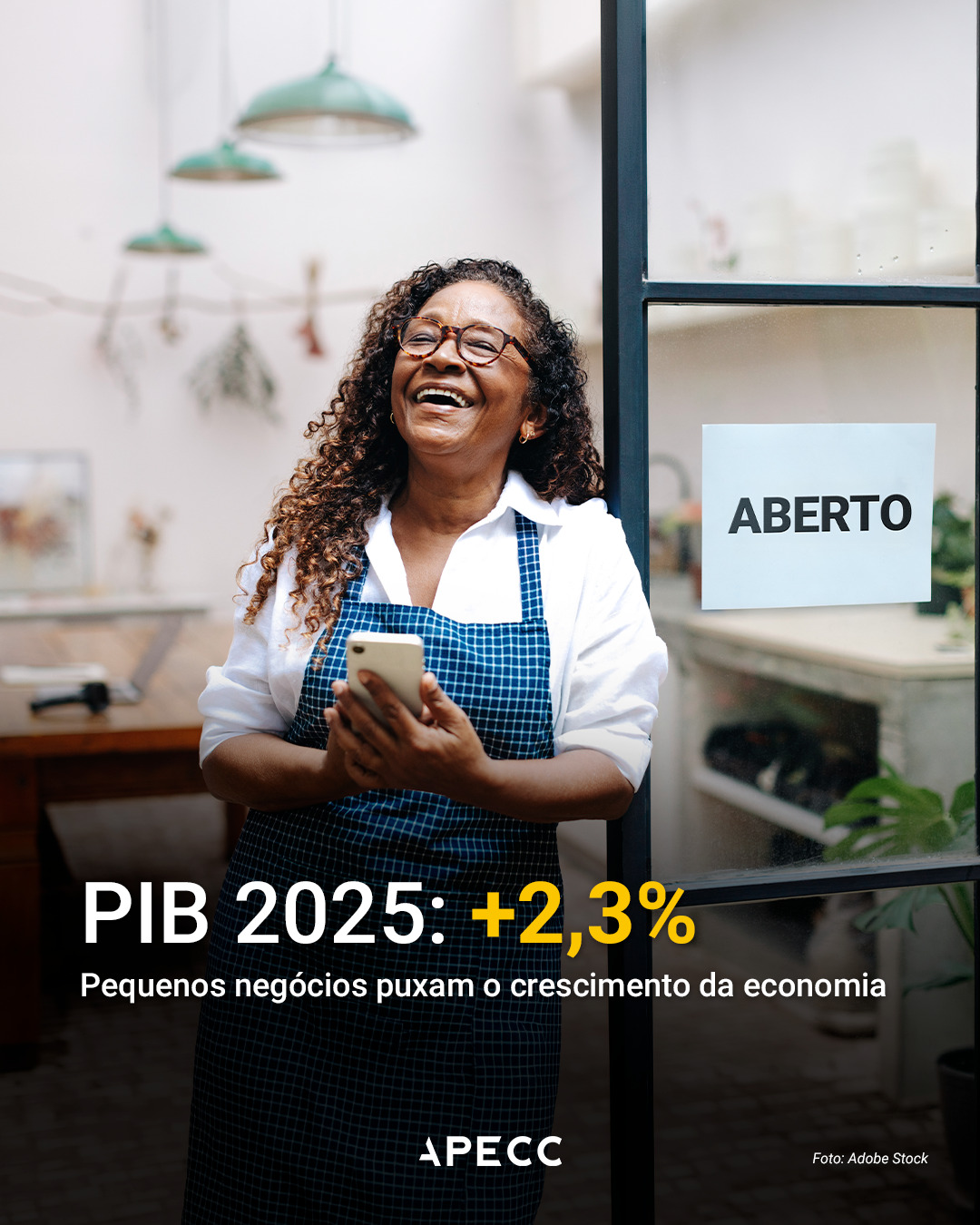 A economia cresceu e os pequenos negócios têm muito a ver com isso!

O Brasil movimentou mais de R$ 12,7 trilhões em 2025, com crescimento de 2,3% no PIB, segundo o IBGE.

E um dado chama atenção:
o setor de serviços, que reúne milhões de pequenos negócios, foi um dos grandes responsáveis por esse resultado.

Hoje, são mais de 13,5 milhões de pequenos negócios movimentando a economia todos os dias.

Além disso:
✔ pequenas empresas geraram mais de 80% dos empregos no ano
✔ o consumo das famílias também cresceu
✔ setores como comércio, serviços e indústria avançaram

Por trás desses números, estão empreendedores que fazem a economia girar, geram renda e criam oportunidades.

👉 Compartilhe com quem empreende e salve para lembrar da força do seu negócio!
#pib2025 #pequenosnegocios #apecc #empreendedorismo
