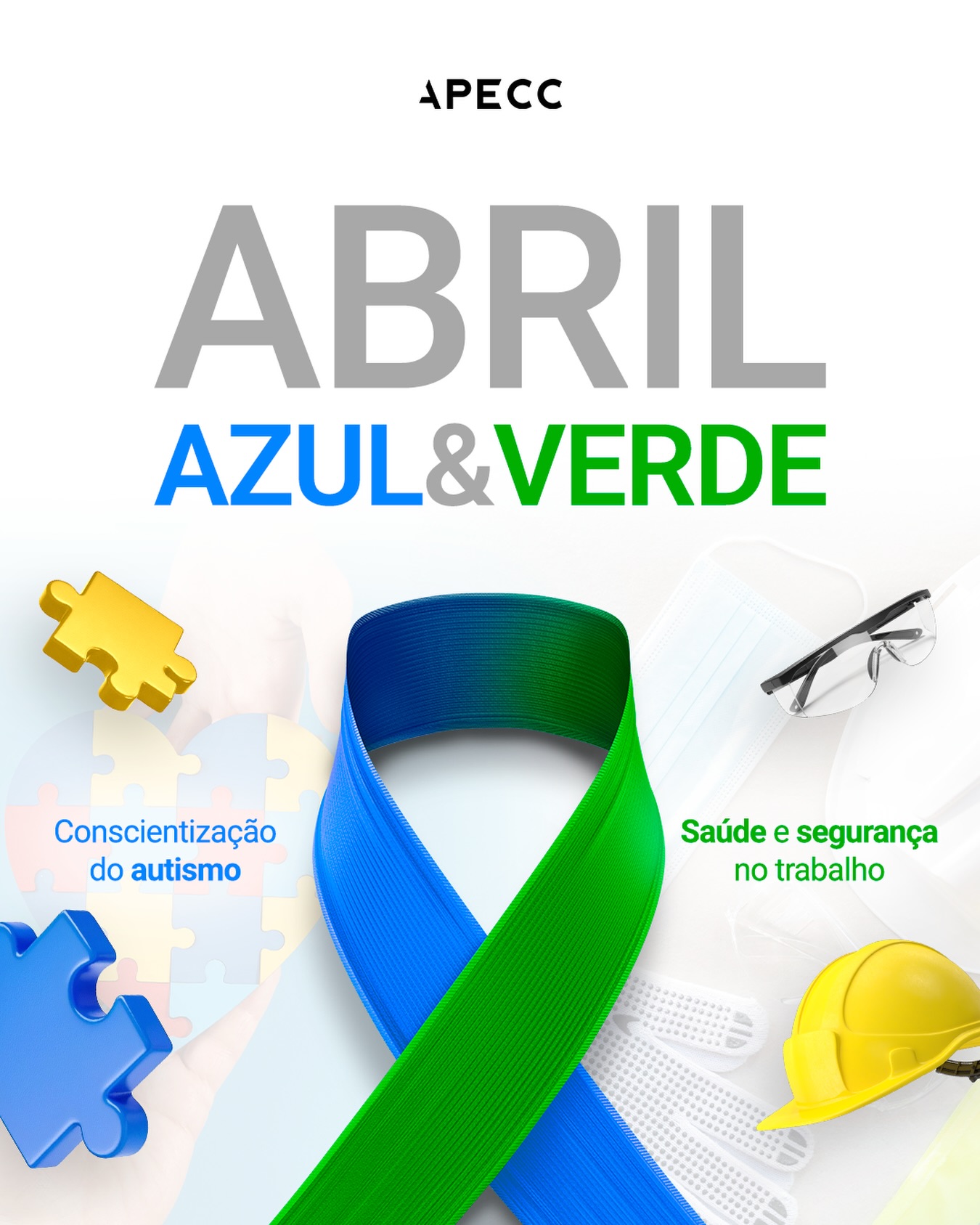 Abril chegou com duas pautas importantes. É mês de conscientização e cuidado! 💙💚

O Abril Azul reforça a importância de entender, respeitar e incluir pessoas com autismo.
E o Abril Verde traz o alerta para saúde e segurança no trabalho.

Dois temas que fazem parte do dia a dia e pedem mais atenção de todos nós.

A APECC apoia e valoriza iniciativas que promovem respeito, inclusão e mais cuidado no ambiente de trabalho.

👉 Compartilhe para levar essa mensagem adiante