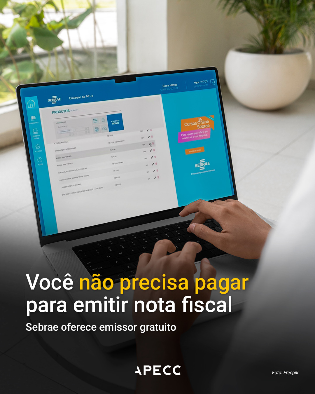 Você ainda paga para emitir nota fiscal? Dá pra resolver isso hoje!

O Sebrae oferece um emissor gratuito que facilita a rotina de quem empreende.

Na prática, você consegue:
✔ emitir NF-e, NFS-e, NFC-e e CT-e
✔ acessar tudo direto pelo navegador
✔ salvar dados da empresa e dos produtos
✔ enviar notas por WhatsApp ou e-mail

Só em 2025 foram 1 milhão de usuários cadastrados, 38,4 milhões de notas emitidas e mais de R$ 358 milhões economizados pelos empreendedores.

Acesse o site do Sebrae para saber mais e emitir as suas notas: https://sebrae.com.br/sites/PortalSebrae/produtoseservicos/emissornfe

👉 Compartilhe com quem ainda paga para emitir nota!
#sebrae #apecc #nf #emissorgratuito