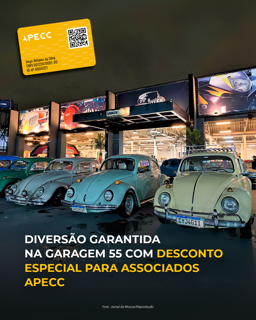 Associado APECC se diverte na Garagem 55 com desconto especial!

Curta momentos de diversão com a família no @garagem55mooca, um complexo de lazer com exposição de carros e motos, espaço gastronômico e espaço kids.

O Garagem 55 fica na Mooca, em frente ao Ibrachina Arena.

Acesse nosso site para mais informações!

#garagem55 #APECC #Beneficios #Mooca