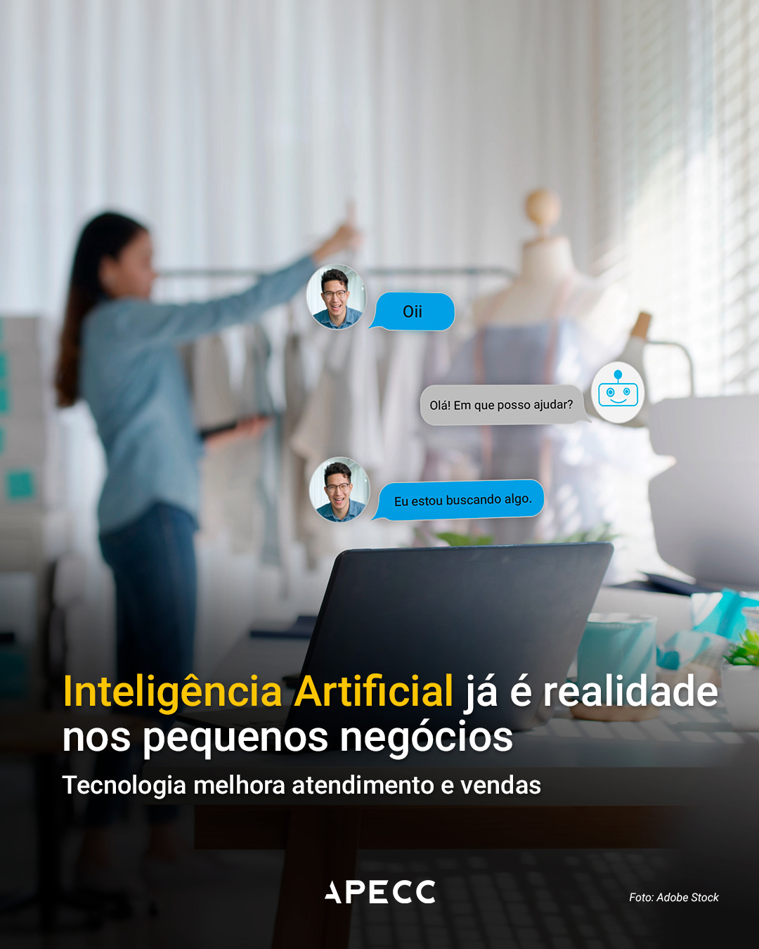 A inteligência artificial já faz parte do dia a dia dos pequenos negócios. Hoje, ela ajuda o empreendedor a ganhar tempo e melhorar a gestão. 

Dados do Sebrae apontam que 44% das pequenas e médias empresas brasileiras já utilizam alguma solução baseada em IA no cotidiano. 

Na prática, é possível:
✔ responder clientes automaticamente no WhatsApp
✔ organizar estoque e prever vendas
✔ criar posts e campanhas em minutos
✔ automatizar cobranças e relatórios

Segundo a Pesquisa da Microsoft com MPMEs brasileiras, os resultados estão aparecendo:
📊 77% das empresas melhoraram a qualidade do trabalho
⚡ 76% aumentaram a produtividade
😊 70% tiveram clientes mais satisfeitos

👀 Você usa a IA no seu negócio? Compartilhe sua experiência!